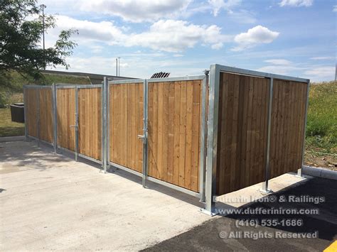 metal trash enclosure roof detail|trash and recycling enclosure.